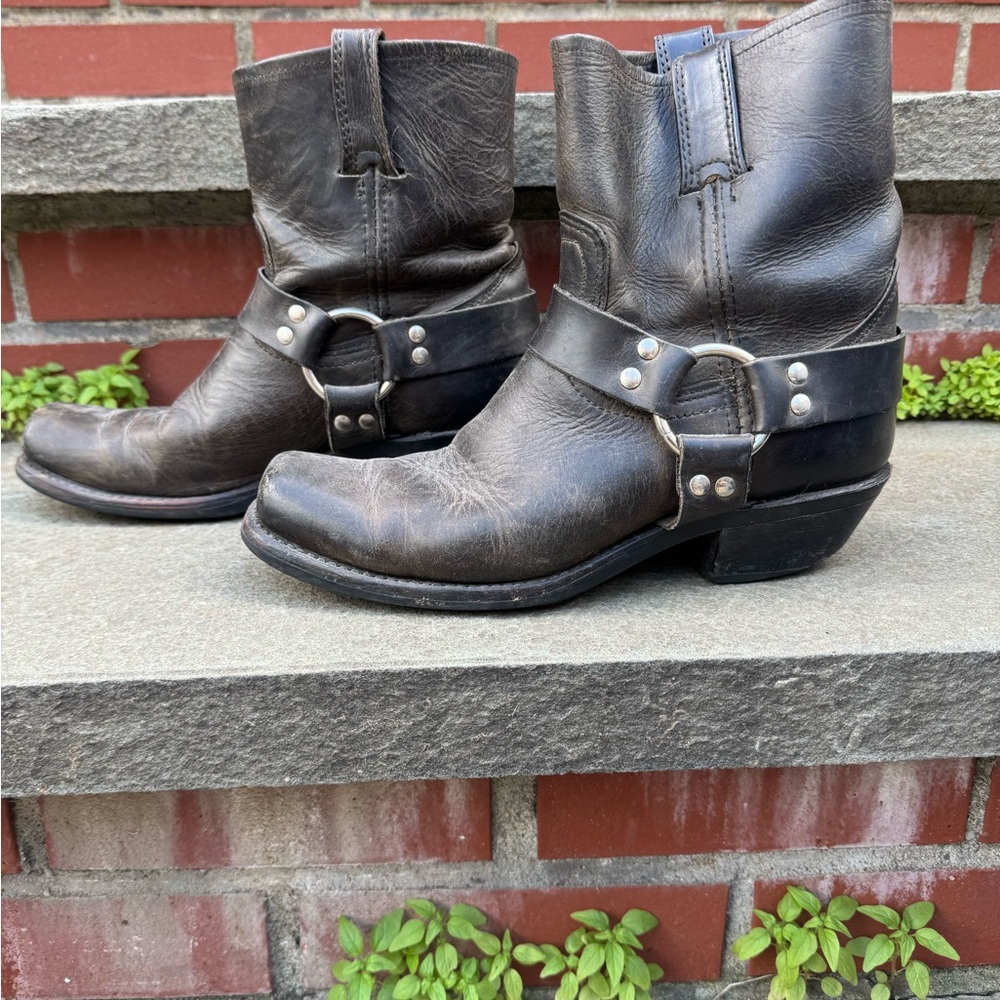 Frye Dark Brown Ankle Boots